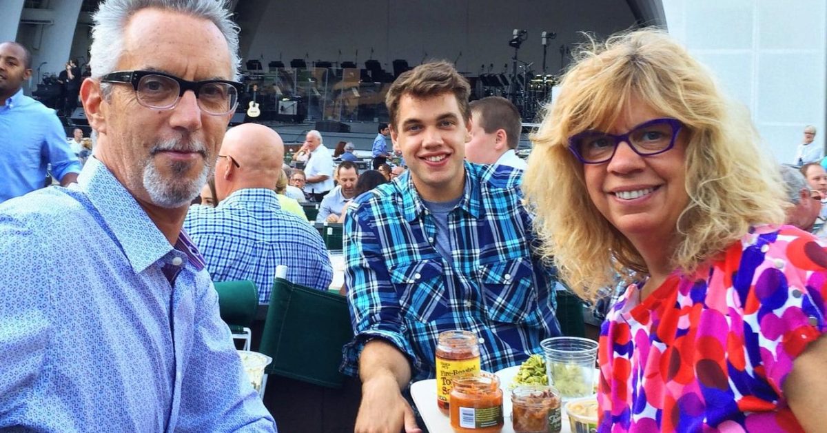 Matthew and his parents at the Hollywood Bowl