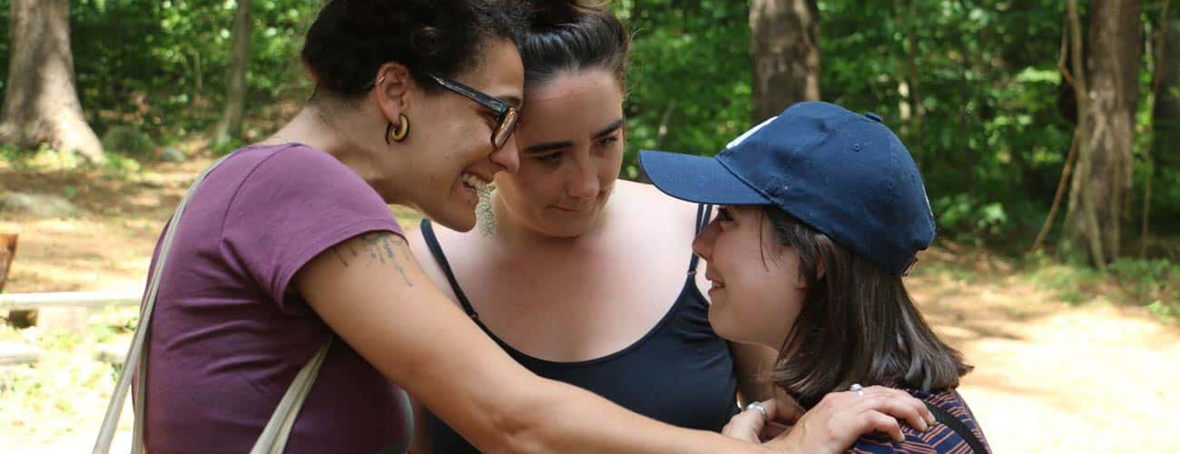 Teen & Parent FAQs Teen being consoled adults