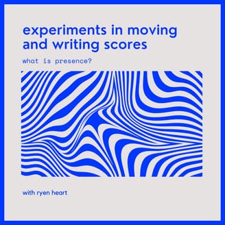 Experiments in Moving and Writing Scores Banner