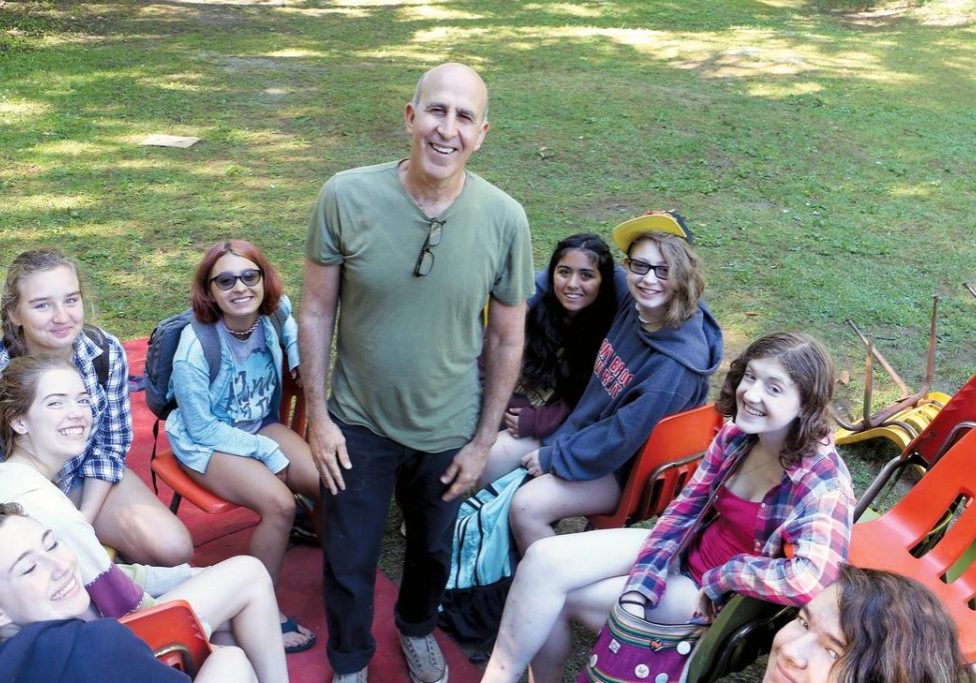Adam Simon, Odyssey Teen Camp Director with campers.